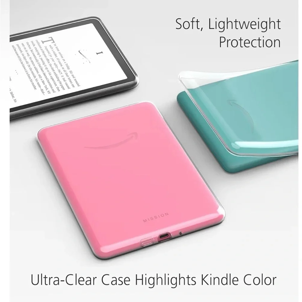 Clear Case for Kindle Paperwhite & Colorsoft (2024 Releases) E-Reader.